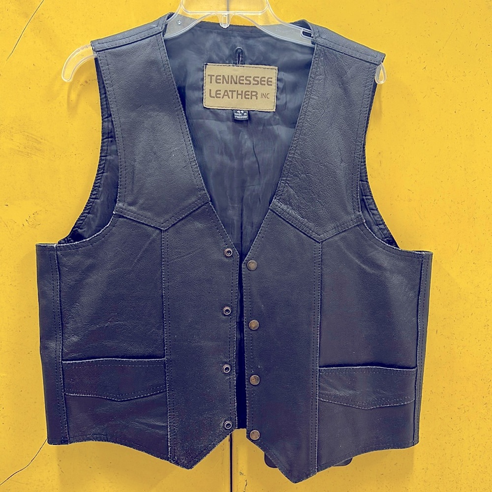 MENS GENUINE LEATHER VEST